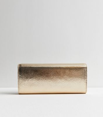 Gold Lizard Effect Clutch Bag New Look 19.99 Cabot Circus