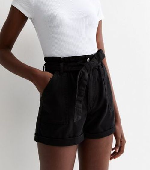 Tall Black Denim High Waist...