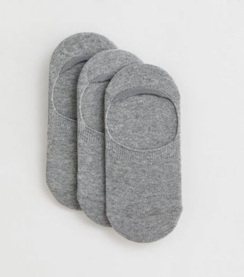 3 Pack Grey Sports Heel-Grip...