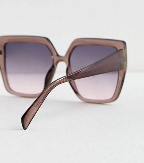 Brown Square Frame Sunglasses...