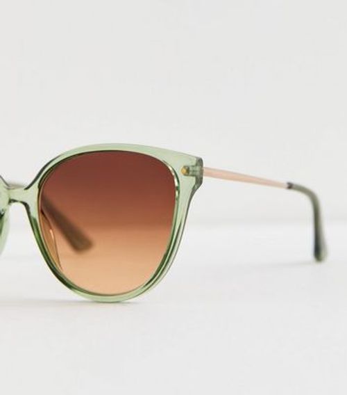 Green Trim Round Sunglasses...