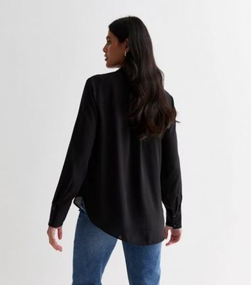 Black Long Sleeve Shirt New...