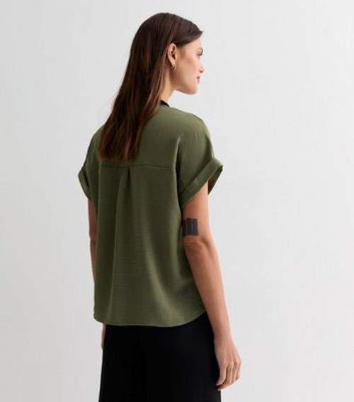 Olive Short Sleeve Shirt New...