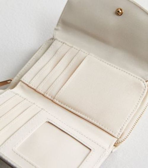 Cream Monogram Medium Purse...