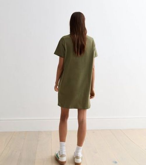 Khaki Cotton Mini T-Shirt...