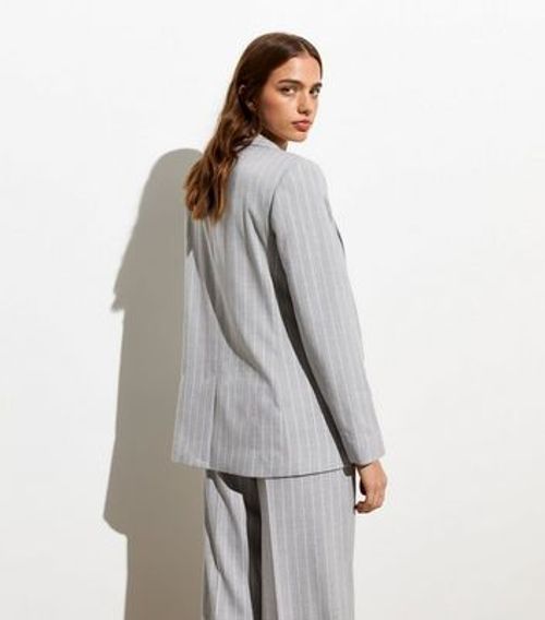 Light Grey Pinstripe Single...