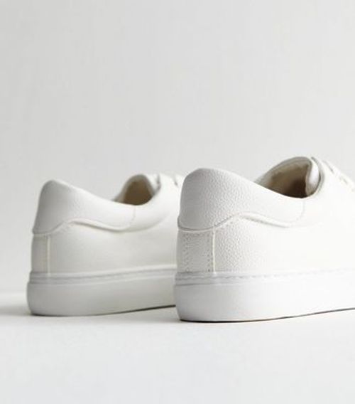 Wide Fit White Leather-Look...