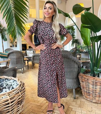 AX Paris Rose Print Midi Dress New Look | £25.00 | Trinity Leeds