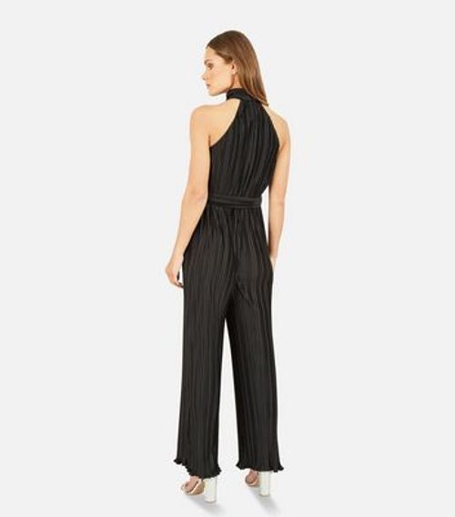 Mela Black Halter Wide Leg...