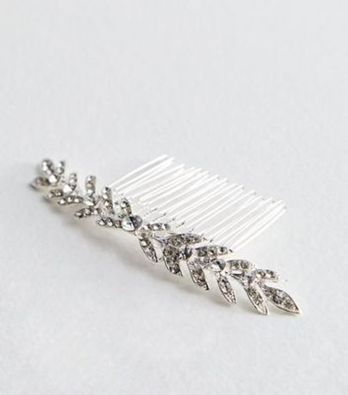 Gem Studded Leaf Comb Hair...