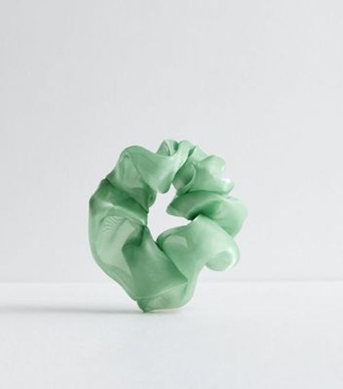 Mint Green Organza Scrunchie...