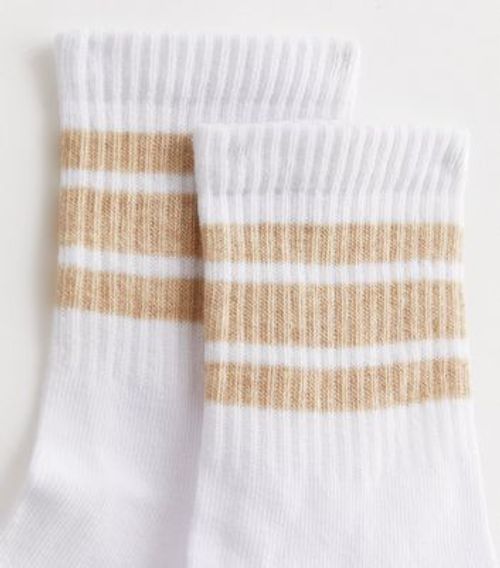 White Stripe Tube Socks New...