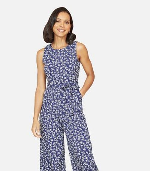 Mela Navy Floral Wide Leg...