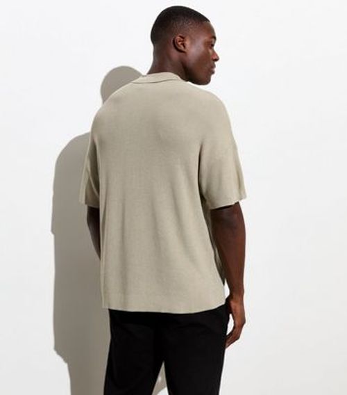 Men's Olive Zip Neck Short...