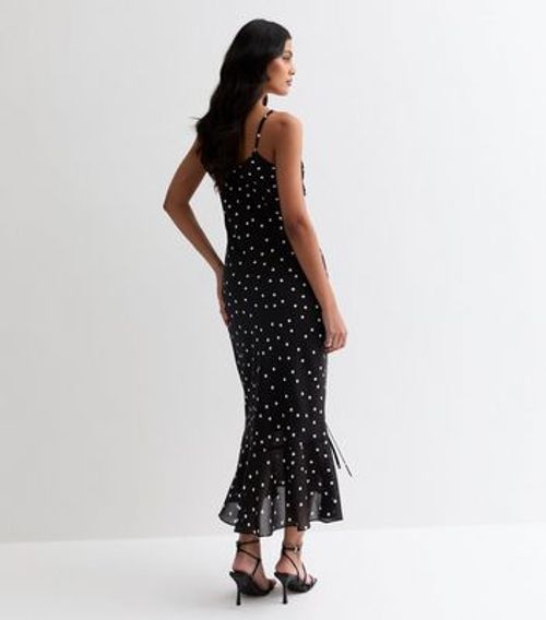 Black Spot Print Strappy...