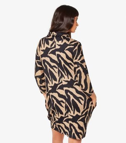 Apricot Brown Zebra Print...