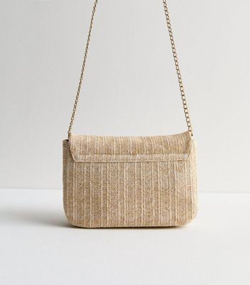 Stone Raffia Cross Body Bag...