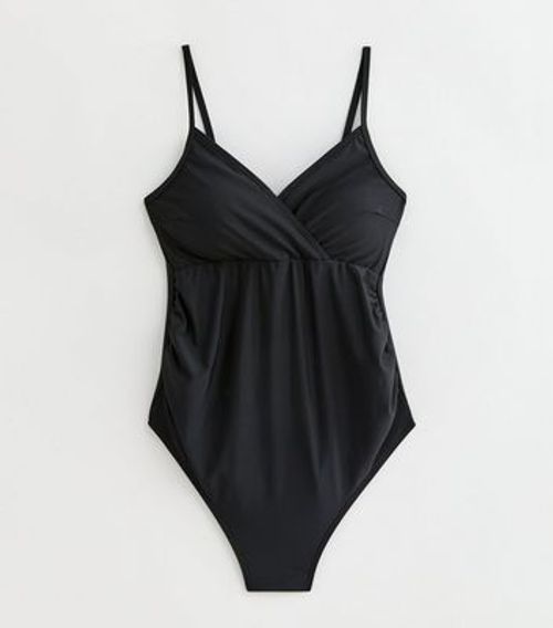 Maternity Black Wrap Swimsuit...