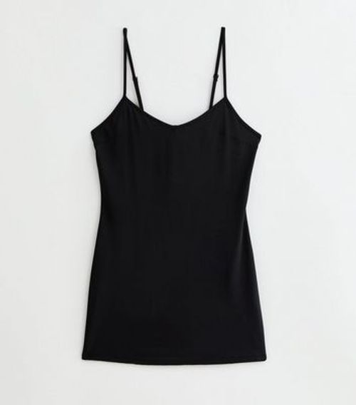 Black Stretch Strappy Mini...