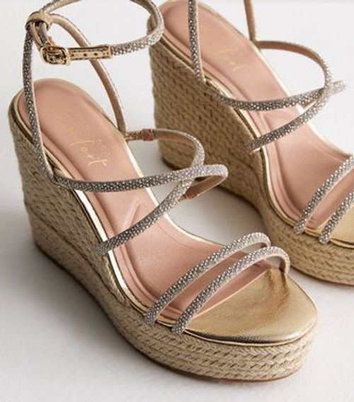 Gold Diamanté Espadrille...