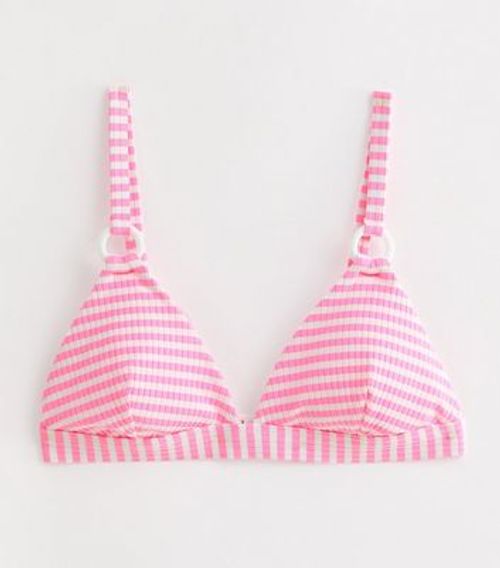 Pink Stripe Textured Triangle...