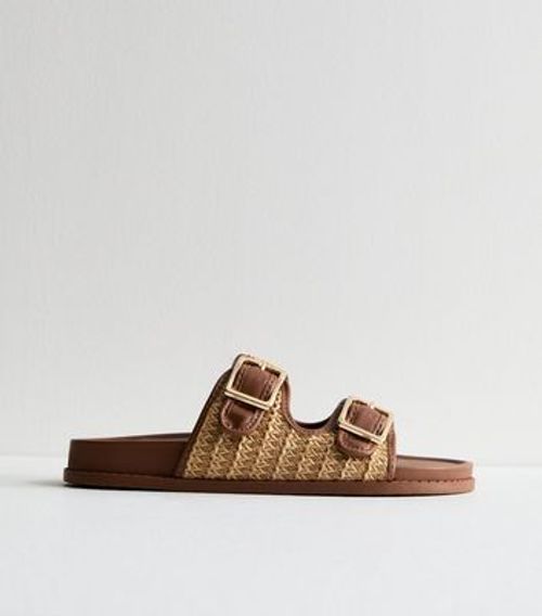 Tan Raffia Chunky Buckle...