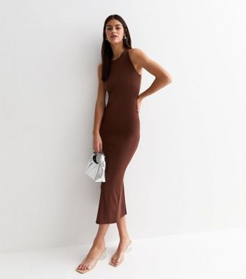 Rust Jersey Cross Back Midi...