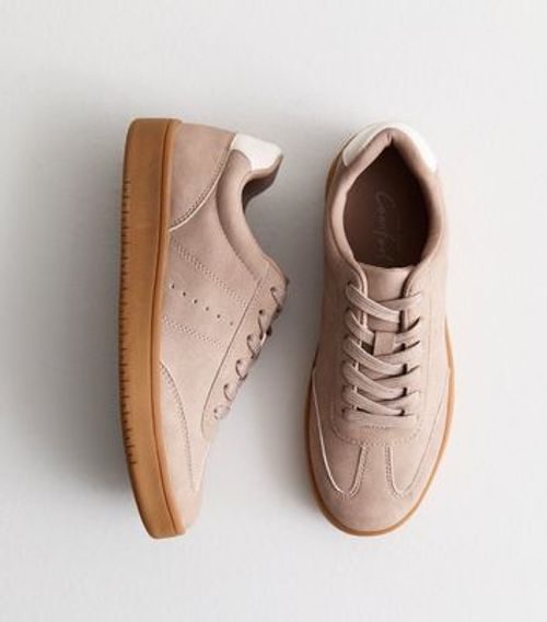 Mink Suede-Look Low Top...