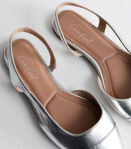 Silver Toe Cap Slingback...