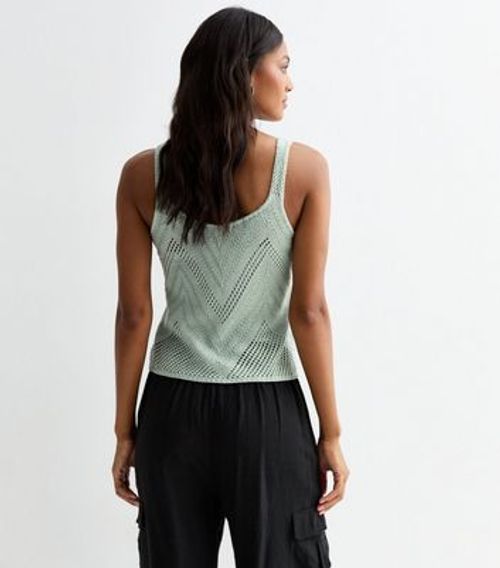 JDY Light Green Knit Vest Top...