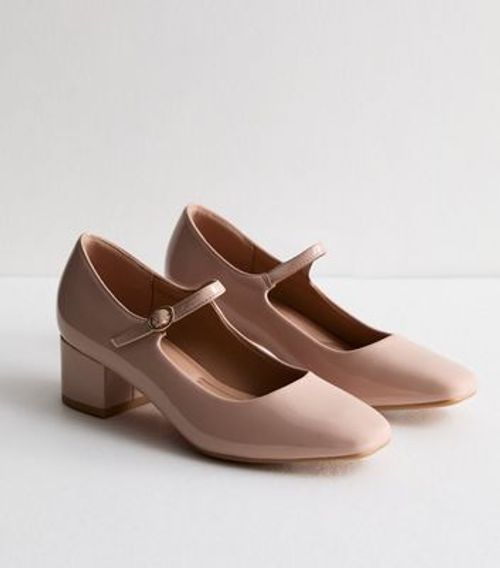 Pale Pink Patent Mary Jane...