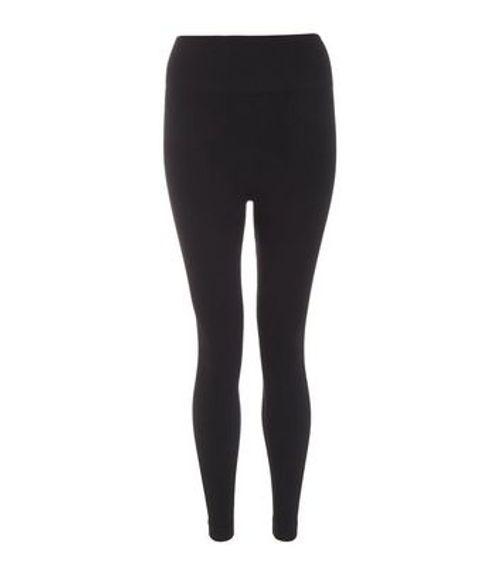 QUIZ Black Ribbed Leggings...