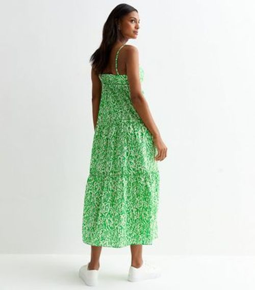 Green Cotton Strappy Spot...