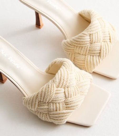 Public Desire Cream Knitted...