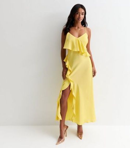 Petite Pale Yellow Sleeveless...