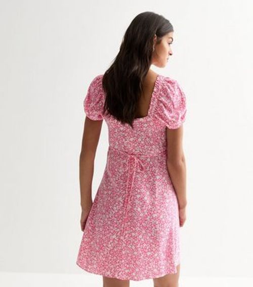 Pink Ditsy Floral Milkmaid...