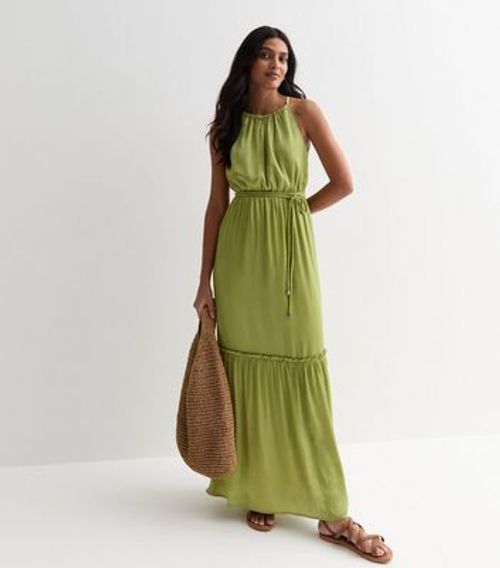 Gini London Green Halter Maxi...