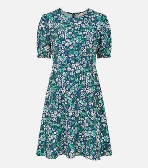 Yumi Green Floral Mini Skater...