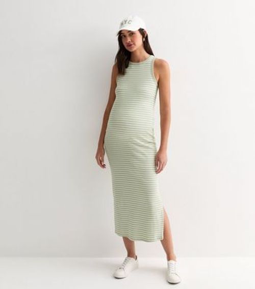 Maternity Green Stripe Jersey...