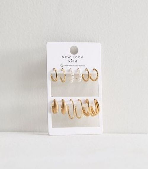 6 Pack Gold Faux Pearl and...
