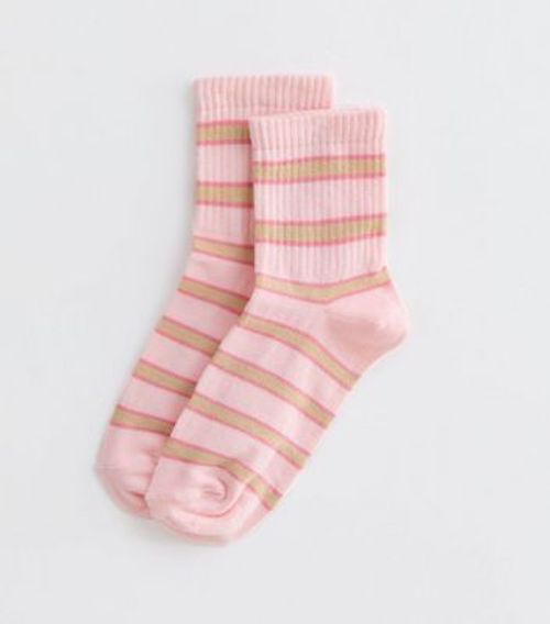 Pink Stripe Tube Socks New...