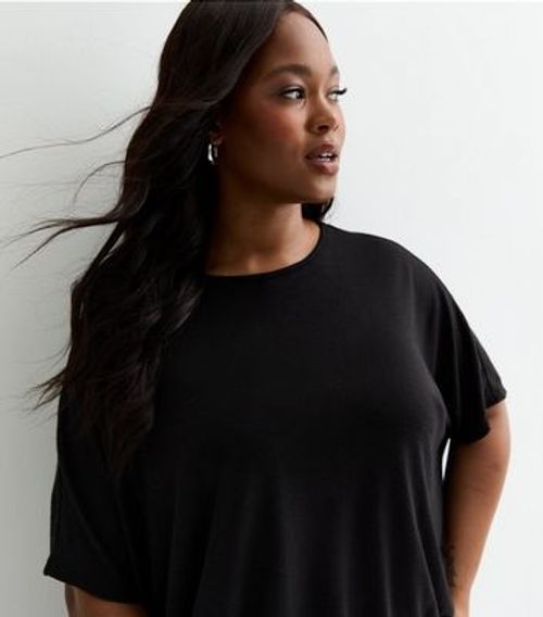 Curves Black Batwing Sleeve...