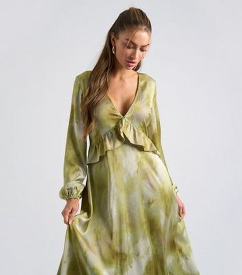 Urban Bliss Green Ruffle-Trim...