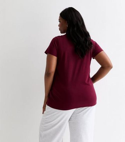 Burgundy Red Curves Cotton...
