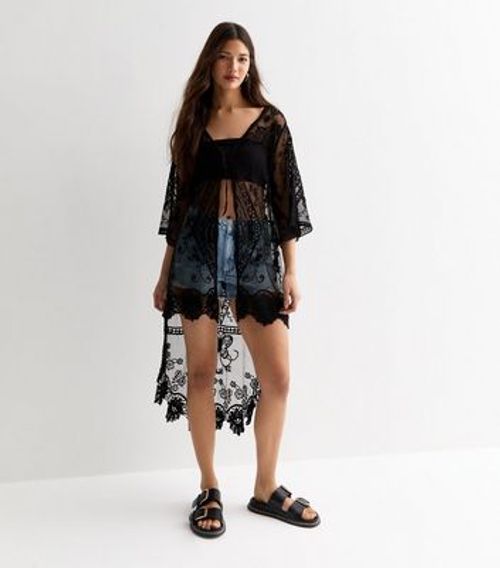 Gini London Black Embroidered...