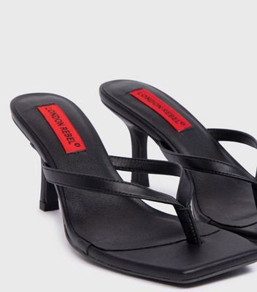 London Rebel Black Flip Flop...