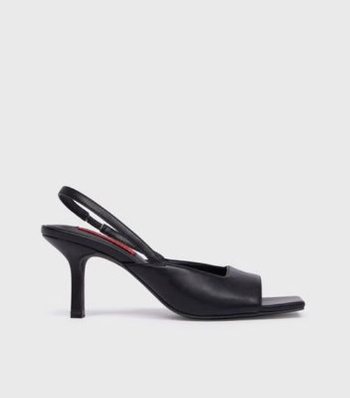 London Rebel Black Slingback...