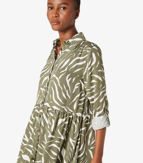 Apricot Green Zebra Print...