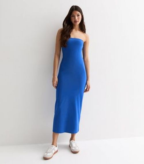 Blue Jersey Bandeau Midi...