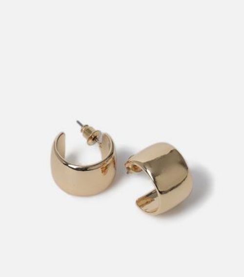 Muse Gold Wide Hoop Earrings...